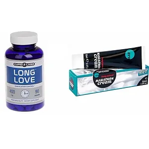 Pachet Pastile Ejaculare Precoce Long Love 90buc + Penis Marathon Long Power Creme 30ml pe SexLab