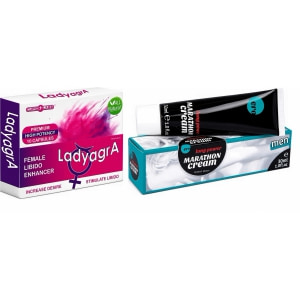 Pachet Pastile Libido Ladyagra 10buc + Penis Marathon Long Power Creme 30ml Pachet Pastile Libido Ladyagra 10buc + Penis Marathon Long Power Creme 30ml pe Sexlab.ro