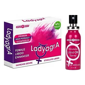 Pachet Pastile Libido Ladyagra 10buc + Spray Femei LibidON 30ml pe SexLab