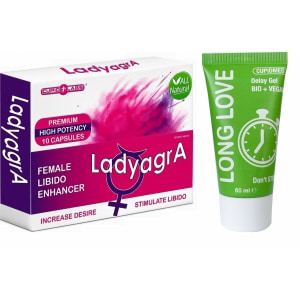 Pachet Pastile Libido Ladyagra 10capsule + Gel Ejaculare Precoce Long Love 50ml Pachet Pastile Libido Ladyagra 10capsule + Gel Ejaculare Precoce Long Love 50ml pe Sexlab.ro