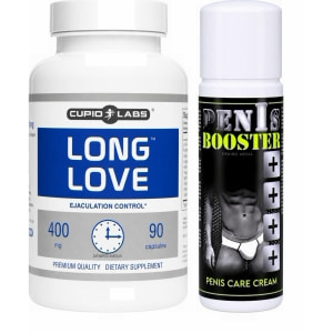 Pachet Pastile Long Love + Cremă Penis Booster Pachet Pastile Long Love + Cremă Penis Booster pe Sexlab.ro