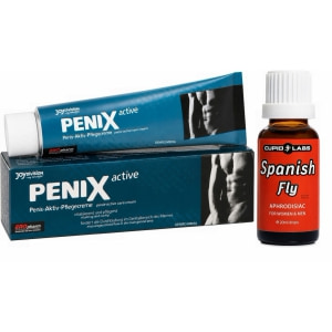 Pachet Picături Afrodisiace Spanish Fly 20ml + Cremă Pentru Potență Penix 75ml Pachet Picături Afrodisiace Spanish Fly 20ml + Cremă Pentru Potență Penix 75ml pe Sexlab.ro