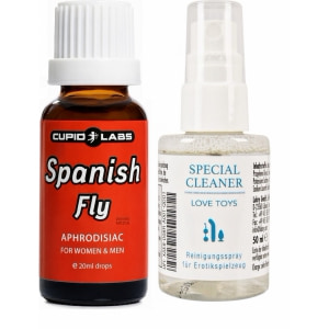 Pachet Picături Afrodisiace Spanish Fly 20ml + Special Cleaner Love Toys 50ml Pachet Picături Afrodisiace Spanish Fly 20ml + Special Cleaner Love Toys 50ml pe Sexlab.ro