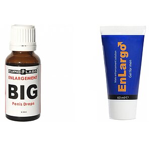 Pachet Picaturi Big Penis Drops + Crema Marirea Penisului Enlargo 100ml pe SexLab