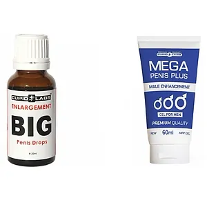 Pachet Picaturi Big Penis Drops 20ml Si Gel Marire Penis Mega Penis Plus 65ml pe SexLab