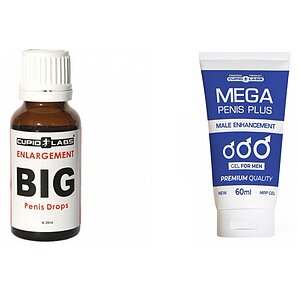 Pachet Picaturi Big Penis Drops 20ml Si Gel Marire Penis Mega Penis Plus 65ml pe SexLab