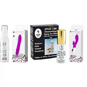 Pachet Plăcere Prelungită: Control, Curățenie, Vibrații Pachet Plăcere Prelungită: Control, Curățenie, Vibrații pe SexLab