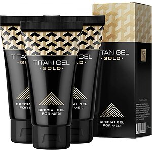 Pachet promotional 3 x Gel Titan Gold, pentru barbati, 50 ml pe SexLab