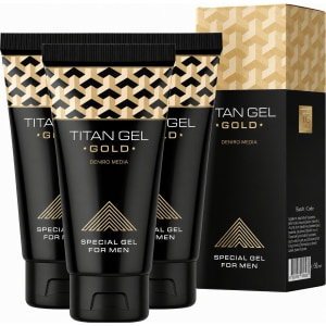 Pachet Promoțional 3 x Gel Titan Gold, Pentru Bărbați, 50 ml pe Sexlab.ro