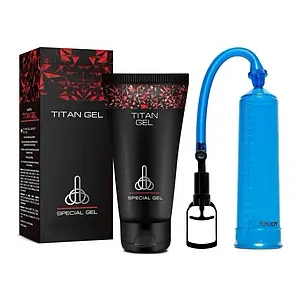 Pachet Promoțional Gel Titan 50 ml și Pompă Mărirea Penisului Pachet Promoțional Gel Titan 50 ml și Pompă Mărirea Penisului pe SexLab