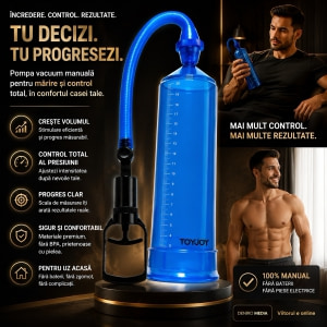 Pachet Promoțional Gel Titan 50 ml și Pompă Mărirea Penisului