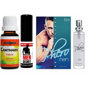 Pachet Putere și Atracție: Kit 3 produse pentru nopți epice Pachet Putere și Atracție: Kit 3 produse pentru nopți epice pe Sexlab.ro
