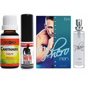 Pachet Putere și Atracție: Kit 3 produse pentru nopți epice Pachet Putere și Atracție: Kit 3 produse pentru nopți epice pe Sexlab.ro