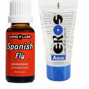 Pachet Spanish Fly + Lubrifiant Eros Aqua pe Sexlab.ro