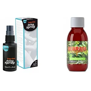 Pachet Spray HOT Delay + Afrodisiac Guarana ZN Special 100ml pe SexLab