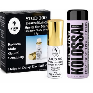 Pachet Spray Stud 100 Original + Cremă Mărire Penis Kolossal 200ml Pachet Spray Stud 100 Original + Cremă Mărire Penis Kolossal 200ml pe Sexlab.ro