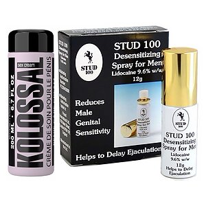 Pachet Spray Stud 100 Original + Cremă Mărire Penis Kolossal 200ml pe SexLab