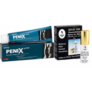 Pachet Spray Stud 100 Original + Cremă Pentru Potență Penix 75ml Pachet Spray Stud 100 Original + Cremă Pentru Potență Penix 75ml pe Sexlab.ro