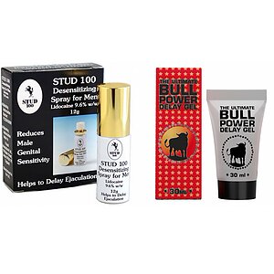 Pachet Spray Stud 100 Original + Gel Ejaculare Prematura Bull Power Delay 30ml pe SexLab