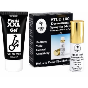 Pachet Spray Stud 100 Original + Gel Mărirea Penisului Mr XXL Gel 50ml pe Sexlab.ro