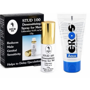 Pachet Spray Stud 100 Original + Lubrifiant Eros Aqua 50ml Pachet Spray Stud 100 Original + Lubrifiant Eros Aqua 50ml pe Sexlab.ro