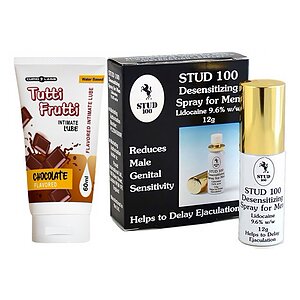 Pachet Spray Stud 100 Original + Lubrifiant Pentru Sex Oral Chocolate 100ml pe SexLab