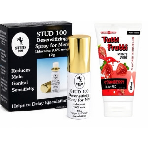 Pachet Spray Stud 100 Original + Lubrifiant Sex Oral Căpșuni 100ml Pachet Spray Stud 100 Original + Lubrifiant Sex Oral Căpșuni 100ml pe Sexlab.ro