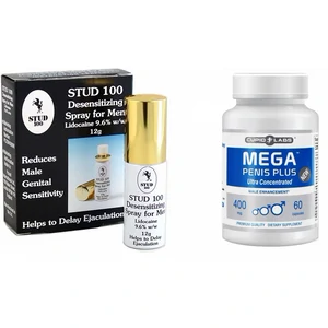 Pachet Spray Stud 100 Original + Pastile Mărirea Penisului Mega Penis Plus pe Sexlab.ro