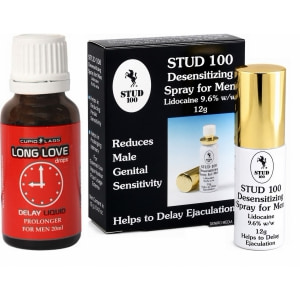 Pachet Spray Stud 100 Original + Picături Ejaculare Precoce Long Love 20ml Pachet Spray Stud 100 Original + Picături Ejaculare Precoce Long Love 20ml pe Sexlab.ro