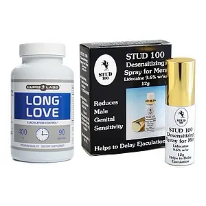 Pachet Spray Stud 100 Și Pastile Long Love pe SexLab