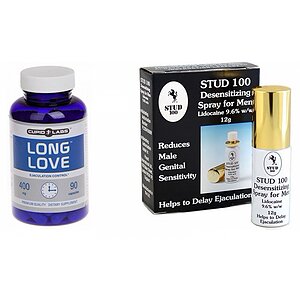 Pachet Spray Stud 100 Și Pastile Long Love pe SexLab