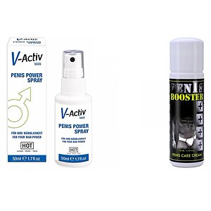 Pachet Spray V-activ Penis Power For Men + Crema Pentru Potenta Penis Booster 125ml pe SexLab