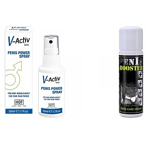 Pachet Spray V-activ Penis Power For Men + Crema Pentru Potenta Penis Booster 125ml pe SexLab