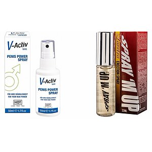 Pachet Spray V-activ Penis Power For Men + Spray Erectie Spray M-Up 22ml pe SexLab