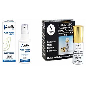 Pachet Spray V-activ Penis Power For Men + Spray Stud 100 Original pe SexLab