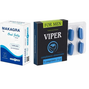 Pachet Stimulent Makagra Oral Jelly 10g + Pastile Potentă Viper FR 4 capsule Pachet Stimulent Makagra Oral Jelly 10g + Pastile Potentă Viper FR 4 capsule pe Sexlab.ro
