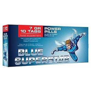 Pastile Erecție Blue Superstar pe SexLab