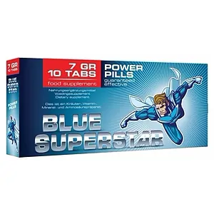 Pastile Erecție Blue Superstar pe SexLab