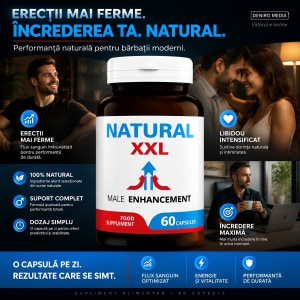 Pastile Erecție Natural XXL 60capsule