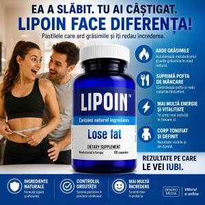 Pastile Lipoin Pentru Arderea Grăsimilor 60buc