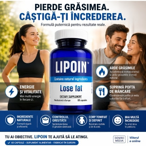 Pastile Lipoin Pentru Arderea Grăsimilor 60buc