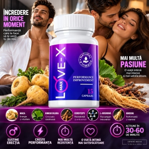 Pastile Love-X Max Pentru Erecție 15 capsule