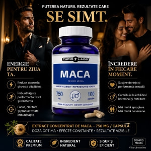 Pastile Maca 750mg 100 capsule