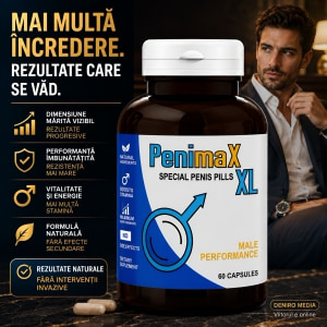 Pastile Mărirea Penisului Penimax XXL 60capsule