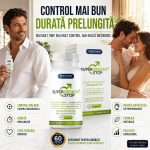 Pastile Super Orgasm Stop Pentru Întârzierea Ejaculării 60buc