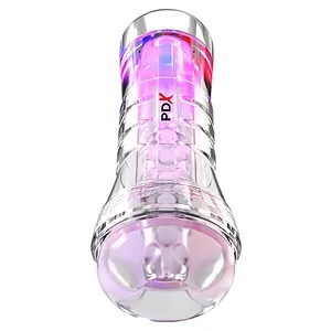 PDX Elite ViewTube Transparent cu LED Reîncărcabil pe SexLab