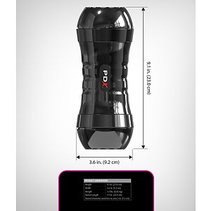 PDX Extreme - Masturbator Dublu 2 Capete, Auto-lubrifiere