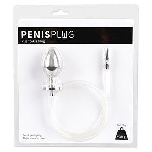 Penisplug Și Dop Anal Jocuri Umede Argintiu