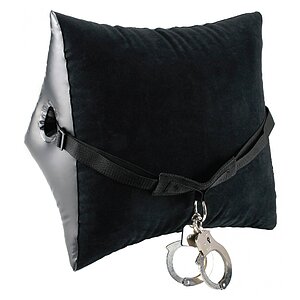Pernă Gonflabilă Deluxe Position Master w Cuffs Negru pe SexLab
