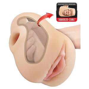 Pipedream Masturbator Squeeze cu Vibrații